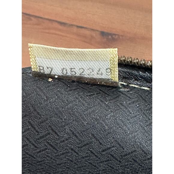 Dooney and Bourke Vintage Leather Canvas Crossbody Bag - Picture 8 of 13